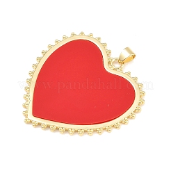 Brass Resin Pendants&nbsp;KK-C162-003G