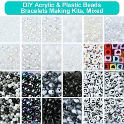 DIY Acrylic & Plastic Beads Bracelets Making Kits&nbsp;DIY-FS0006-42