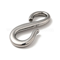 Tibetan Style 304 Stainless Steel S Hook Clasps&nbsp;STAS-G278-44AS