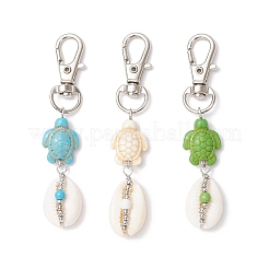 3Pcs Natural Cowrie Shell Pendant Decorations&nbsp;HJEW-JM03316