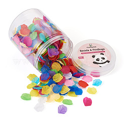 500Pcs 10 Colors Transparent Frosted Acrylic Pendants&nbsp;MACR-YS0001-03
