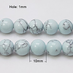 Synthetic Turquoise Beads Strands&nbsp;TURQ-H038-10mm-XXS20