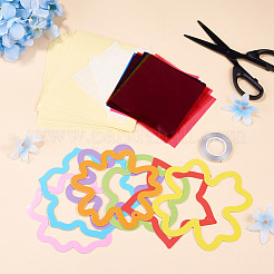 DIY Window Paint Art Suncatcher Wind Chimes Paper Crafts Kits for Kids&nbsp;DIY-TAC0017-004B