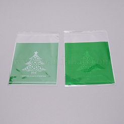 Christmas Theme Rectangle OPP Self-Adhesive Cookie Bags&nbsp;OPP-SZC0001-02H