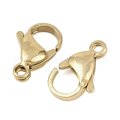 304 Stainless Steel Lobster Claw Clasps&nbsp;STAS-D218-01G-04