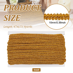 Polyester Braided Lace Ribbon&nbsp;SENE-WH0003-35A