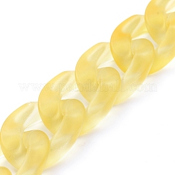 Transparent Acrylic Handmade Curb Chain&nbsp;AJEW-JB00544-11