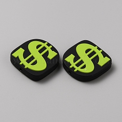 U.S. Dollar Food Grade Eco-Friendly Silicone Focal Beads&nbsp;LS-SIL-CJC0007-02C