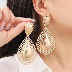 Teardrop Iron Dangle Stud Earrings&nbsp;FS-WG55C07-01