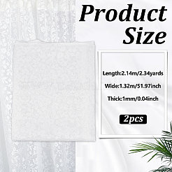 2Pcs Polyester Lace Fabric&nbsp;DIY-MA0007-14A