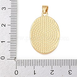 Natural White Shell Oval Pendants&nbsp;KK-F919-43B-G