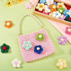 30Pcs 15 Colors Handmade Cotton Knitting Ornament Accessories&nbsp;DIY-TA0012-97