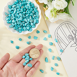 2 Strands Synthetic Turquoise Chip Beads Strands&nbsp;G-PA0001-55