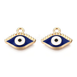Light Gold Plated Alloy Enamel Pendants&nbsp;ENAM-T009-87B-RS