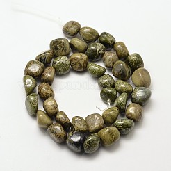 Natural Jasper Nuggets Beads Strands&nbsp;G-P092-23