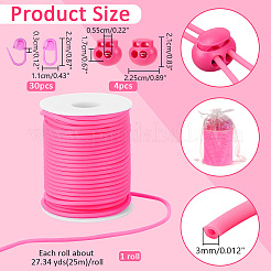 1Roll Hollow Pipe PVC Tubular Synthetic Rubber Cord&nbsp;RCOR-NB0001-02C