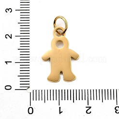 Boy 304 Stainless Steel Pendants&nbsp;STAS-M121-09G
