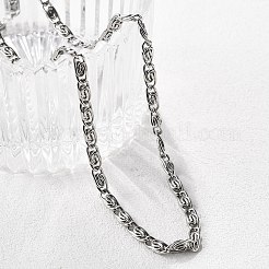 Tarnish Resistant 304 Stainless Steel Lumachina Chain Necklaces&nbsp;NJEW-P226-08P-01