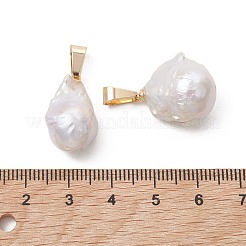 Natural Baroque Keshi Pearl Pendants&nbsp;PALLOY-JF05462
