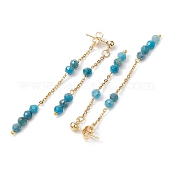 Natural Mixed Stone Ear Studs&nbsp;EJEW-JE05945