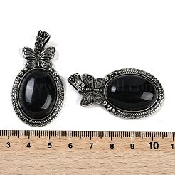 Natural Obsidian Pendants&nbsp;G-I370-09AS-08