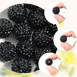40Pcs Resin Rhinestone Beads&nbsp;RESI-SC0005-81A