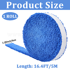5M Long-haired Super-fine Fibers Badminton Tennis Racket Grip Tape&nbsp;DIY-CN0004-01B