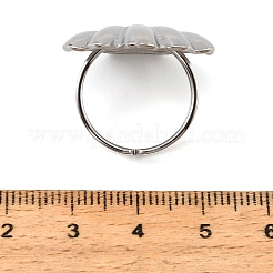 304 Stainless Steel Cuff Open Rings for Women&nbsp;SA-CBAF040-09P
