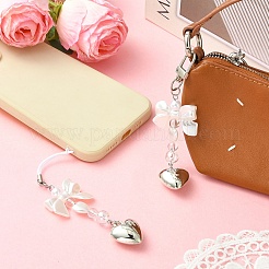 2Pcs ABS Plastic Imitation Pearl & Acrylic Pendant Decorations&nbsp;HJEW-YW00300