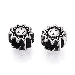 304 Stainless Steel European Style Large Hole Beads&nbsp;STAS-T072-114AS