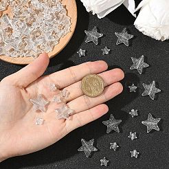 40G 2 Styles Transparent Acrylic Beads&nbsp;TACR-YW0003-30