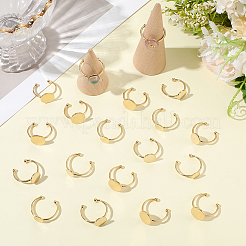 30Pcs 3 Styles Adjustable 304 Stainless Steel Finger Rings Components&nbsp;STAS-BBC0007-95G
