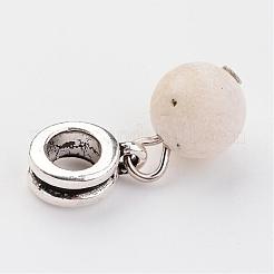 Large Hole Alloy European Dangle Charms&nbsp;PALLOY-JF00225-04