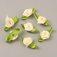 Polyester Rose Ornaments&nbsp;DIY-WH0308-242J