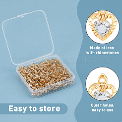 150Pcs Rack Plating Iron Heart Charms&nbsp;IFIN-FI0001-01