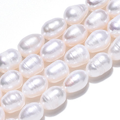 Natural Cultured Freshwater Pearl Beads Strands&nbsp;PEAR-N012-07J