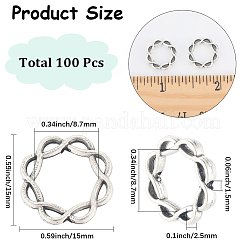 100Pcs Alloy Bead Frame&nbsp;FIND-SC0017-86
