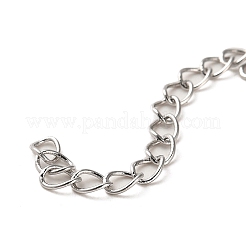 Rack Plating Brass Curb Chain Extender&nbsp;KK-Q807-10P