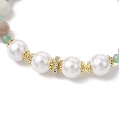 Natural Green Aventurine and Amethyst Beaded Bracelets for Women&nbsp;BJEW-JB11932-03