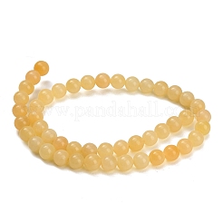 Natural Yellow Calcite Beads Strands&nbsp;GG-CBAA3AB-02-8mm