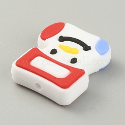Christmas Theme Food Grade Eco-Friendly Silicone Beads&nbsp;SIL-WH0015-05D