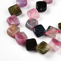 Natural Multicolor Tourmaline Beads Strands&nbsp;G-T140-04B