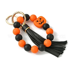 Alloy Silicone Keychain&nbsp;HJEW-JM02211
