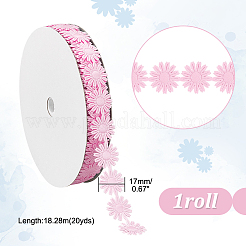 20 Yards Flower Polyester Ribbons&nbsp;OCOR-PH0002-39C