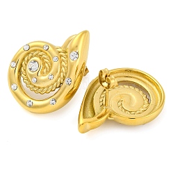 304 Stainless Steel Micro Pave Clear Cubic Zirconia Stud Earrings for Women&nbsp;EJEW-U023-12G