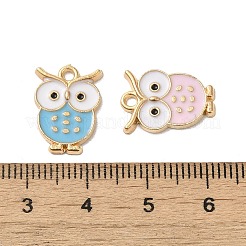 Rack Plating Alloy Enamel Pendants&nbsp;ENAM-P254-01KCG