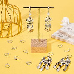 25Pairs Brass Huggie Hoop Earring Findings&nbsp;KK-CN0001-84