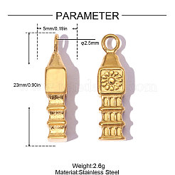 304 Stainless Steel Pendants&nbsp;SA-OY001-73G