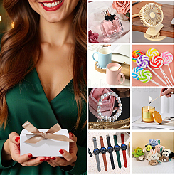 Folding Paper Gift Boxes with Ribbon&nbsp;CON-WH20001-11A-01