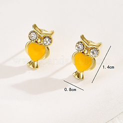 Owl Brass Stud Earrings&nbsp;LS-LV9587